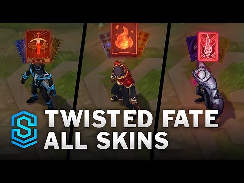 Twisted Fate All Skins | Twisted Fate VFX Update | League Of Legends