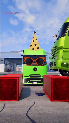 Truck vs Speed bumps | BeamNG Drive #shortvideo #beamngdrive #simulation #india #truck #speedbump