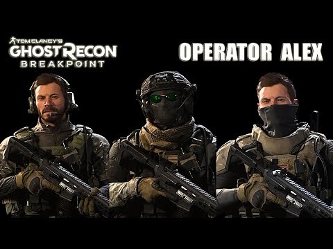 All ALEX Operator Outfits!!! Call Of Duty Modern Warfare Operators | Ghost Recon Breakpoint