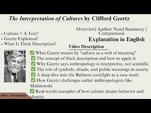 The Interpretation of Cultures by Clifford Greetz #theinterpretationofcultures #cliffordgeertz