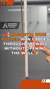 🧲 Magnetic Wire Puller: Run Cables Through Drywall Without Opening the Wall ⚡| Design Expert INT