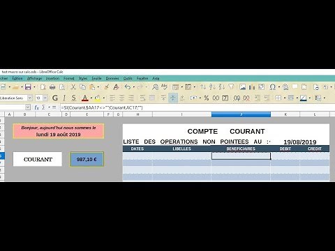 Ecrire une macro type VBA Excel sous CALC