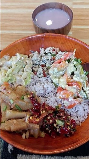 Real Traditional Bhutanese Food 🇧🇹✨ #BhutaneseFood #TasteOfBhutan #BhutanCuisine #FoodShorts