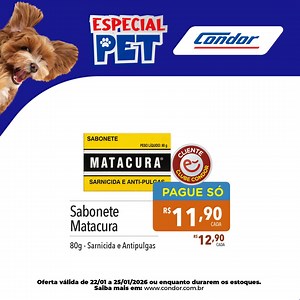 Seu pet merece cuidado, qualidade e carinho todos os dias! 🐶🐱 Aproveite o Especial Pet Condor com rações, petiscos e areia com preços especiais. #EspecialPet #Condor #AmorPet | Rede Condor