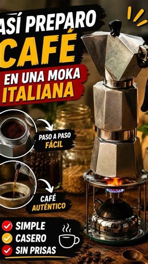 Así preparo café en una moka italiana | Simple, casero y sin prisas