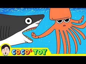 Legendary megalodon and kraken ㅣdinosaurs animation for childrenㅣCoCosToy