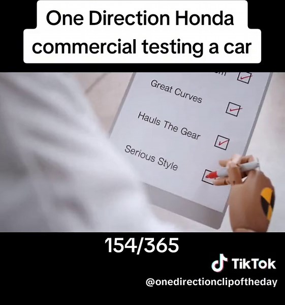Honda Civic One Direction Video Clips in Car