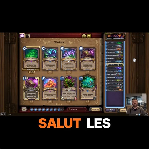 Mathieu Ledru on Instagram: "♾️ OTK WARLOCK – DÉGÂTS INFINIS ! | Combo Infinity Discard | Hearthstone 🔥 Salut les NoLifeFeaders 👋 Aujourd’hui, je vous présente un deck OTK Warlock complètement dément, capable d’infliger des dégâts infinis à l’adversaire grâce à une combo aussi élégante que létale 💜 🧩 La combo OTK – Comment ça marche ? Le plan est simple (sur le papier 😈) : 1️⃣ Soulbound Ashtongue ➡️ Quand il prend des dégâts, ils sont aussi infligés au héros. 2️⃣ Treachery ➡️ On donne le So