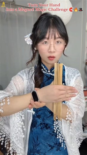 Turn Your Hand Into a Magnet! Magic Challenge 🧲🔥🎩 #magic #challenge #shorts