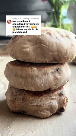 Homemade Cinnamon Raisin English Muffins Recipe