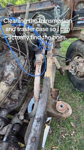 Cleaning Years Of Crud Off of the Transmission and Transfer Case