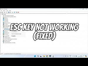 ESC Key Not Working on Windows 11 (FIXED)