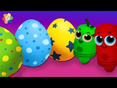Colores en Español para Niños con Huevos Sorpresa | Huevo Sorpresa Canciones para Niños | BabyFirst