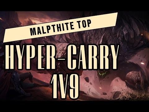 Malphite Top Full Carry 1v9 | Monster Gameplay! #leagueoflegends