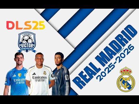 REAL MADRID 2025-26 | Kit OFICIAL para DLS 25 ⚪🔥