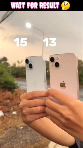 iphone 13 vs iphone 15 camera test 😎 iphone 15 vs iphone 13 🤔 #techvion5556 #iphone13 #iphone15
