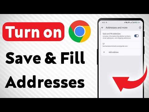 How to Turn on Save & Fill Addresses on Google Chrome (Updated)