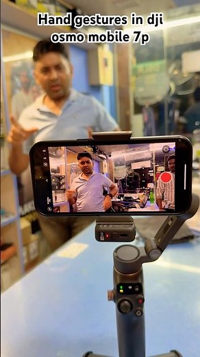 Hand gestures tutorial for DJI osmo mobile 7p