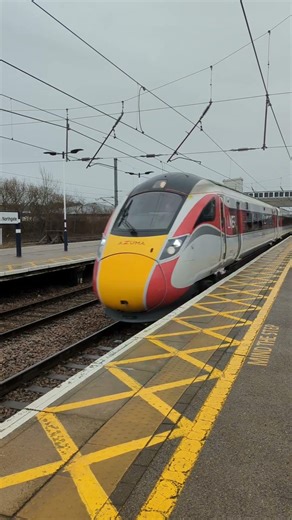 LNER Class 801 (801102) passing Newark Northgate Train Station