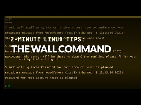 How to use the wall command