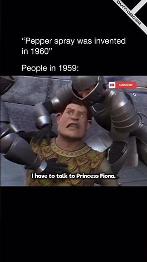 People before pepper spray was invented - Shrek Meme