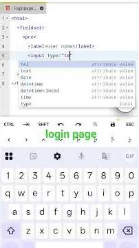 #11th lecture login page in html . part-2