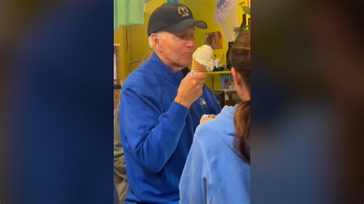 Joe Biden Steps Out To Grab Ice Cream In Delaware