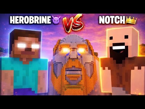 HEROBRINE vs NOTCH😱 Who is the Strongest? (Minecraft Battle)