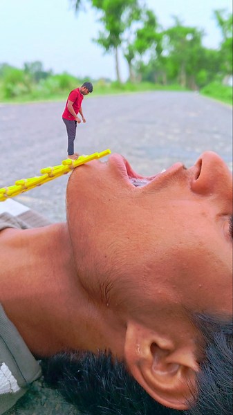 Giant Boy Drinking Tiny Human 🔥😱 Creative videography ideas 💡 #shorts #videography #photography