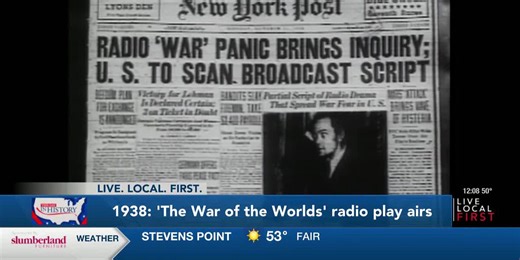 This Day in History: October 30, 1938 - 'War of the Worlds' broadcast on radio