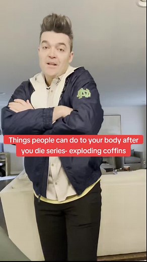 Things people can do to your body after you die series- exploding coffins 💥 Did you know that exploding caskets are a real thing? 😱🔥 When you die, the breakdown of your body can cause gases to form, leading to pressure buildup. In some cases, it has even caused coffins to explode and catch fire! 😳🔥 Mausoleums have ventilation systems to combat this phenomenon. Have you ever heard of an exploding casket? Let me know in the comments below! ⬇️🤔 #ExplodingCasket #RealPhenomenon #CoffinExplosio