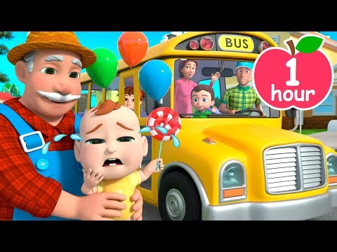 Wheels on the Bus Don't Cry Baby | Newborn Baby Songs & Nursery Rhymes
