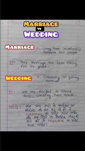Marriage vs. Wedding: The Difference