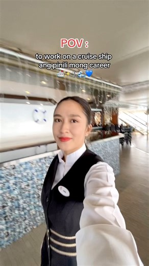 POV: to work on a cruise ship ang pinili mong career 🛳️✨🌊💙⚓️ Being a seafarer as my first job after graduation is literally a huge blessing that has happened in my entire life and being able to share while helping people who dreams to become one is what makes it more special. Gigising ka sa araw-araw feels so magical as you are living your dream is the best thing! Soon, ikaw naman. ❤️ #cruiseship #buhaysacruiseship #SeafarersPH #seawoman #sealife #seafarerslife #Seafarer #freshgraduateseafare