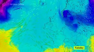 Colder weather on the way? Temperatures are going to drop this week as cold air is dragged in from the east. It'll stay mostly dry though as high pressure dominates. | Met Office