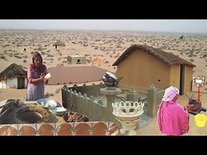 Morning Routine of Deserts Women | Cooking Traditional Breakfast || Pakistan Village Life