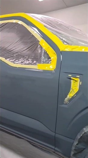 #automobile #painting 2023 f150 door repair