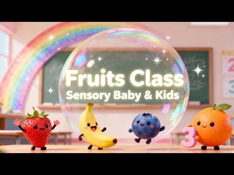 Fruits Class Sensory Baby & Kids – Fun Fruits Dance & Upbeat Animation Show