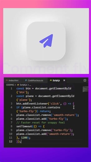 🔥 Modern Neumorphic Send Button Animation with CSS Effect #coding #htmlcssjs #webdesign #shorts