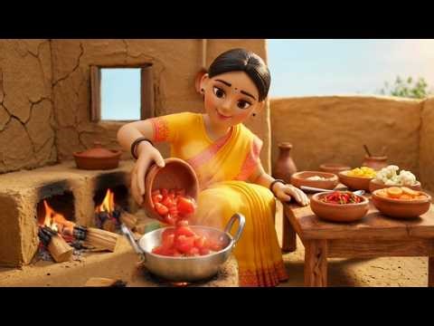 Little Kitchen Doll's Amazingly Delicious Cooking Vegetables and Bread