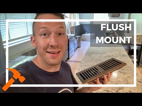 How To Retrofit Flush Mount Floor Registers (Red Oak Hardwood Floors)