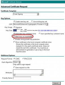 Generate Certificate Request With Private Key