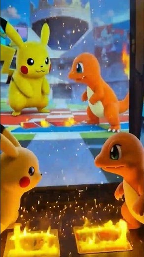 ⚡Pikachu vs Charmander🔥 |Card War