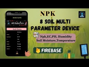 7in1 Iot & Firebase Soil Nutrients System | ESP 32 8in1 Soil NPK Device | Mit App Inventor #npk
