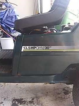 Drive belt (v-belt)change on a "30 craftsman riding mower