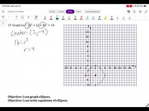 Chapter 10 Graphing a Translated Circle