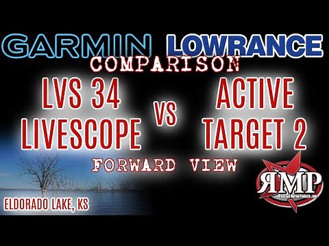 Lowrance Active Target2 vs. Garmin LVS34 Comparison On the Water Forward view!