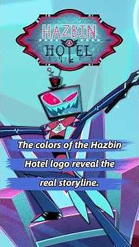 The colors of the Hazbin Hotel logo reveal the real storyline. #fyp #HazbinHotel