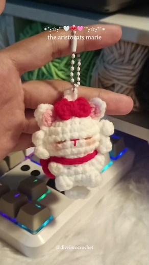 Crochet Tutorial: DIY Smol Marie from The Aristocats | Nhi Art Handmade