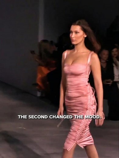 Her first walk held the room | Bella Hadid Fashion for Relief 2018 #bellahadid #fashionforrelief